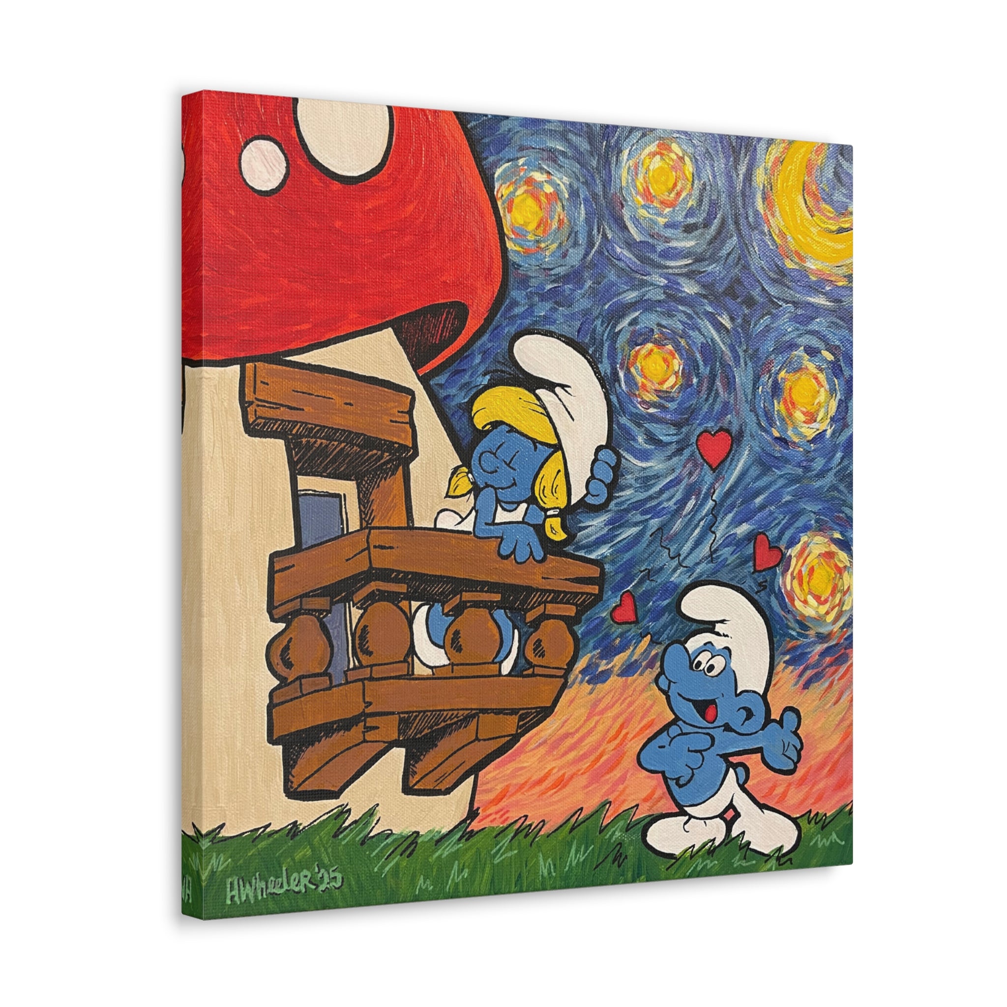 Art: Love and a Starry Night Canvas Print
