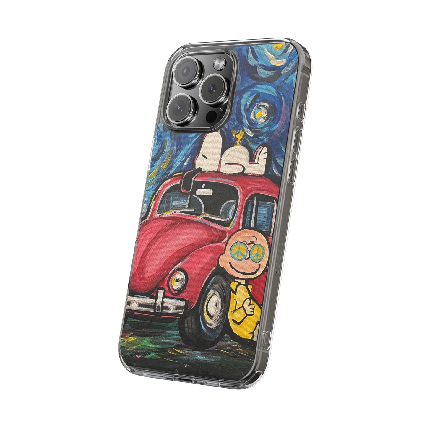 Phone Case: Starry Night with Bug Clear Cases