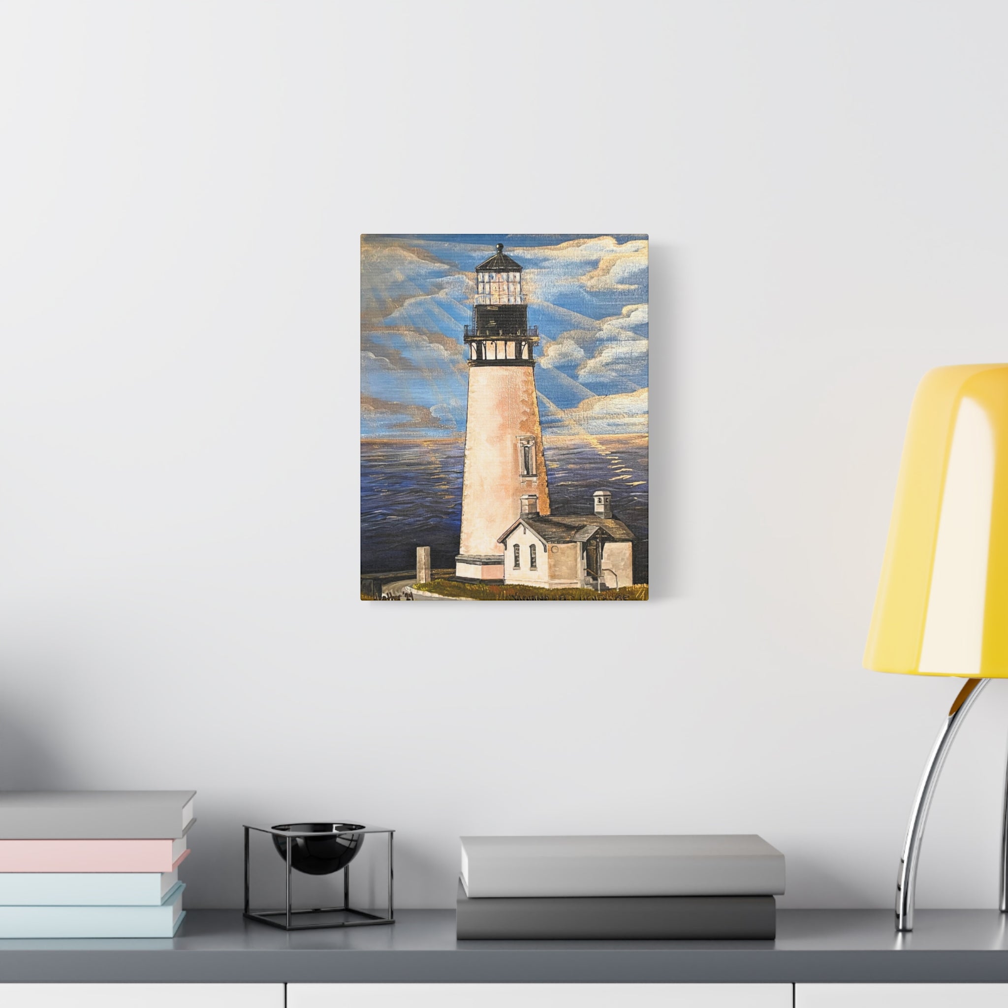 Art: Yaquina Head Lighthouse Canvas Print
