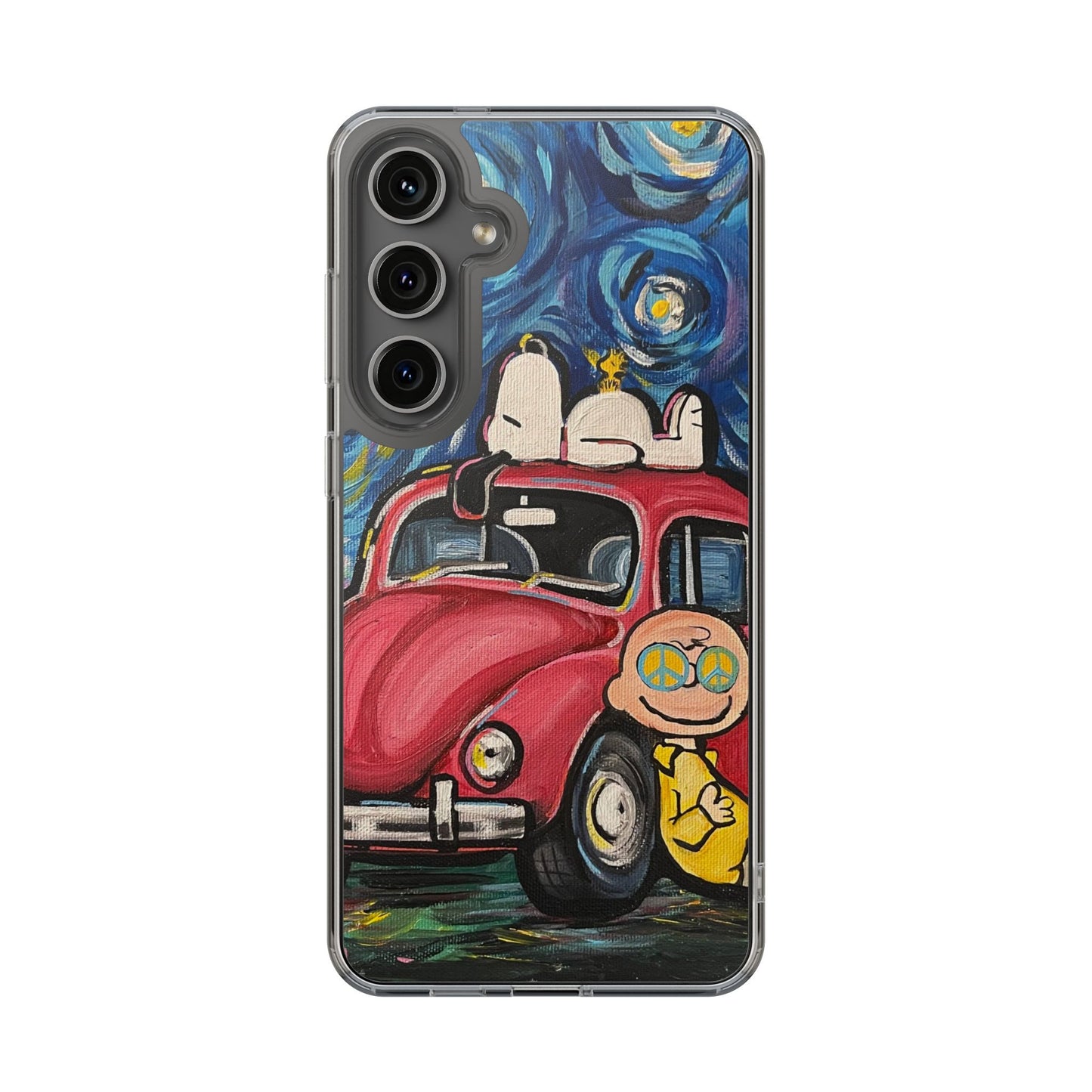 Phone Case: Starry Night with Bug Clear Cases