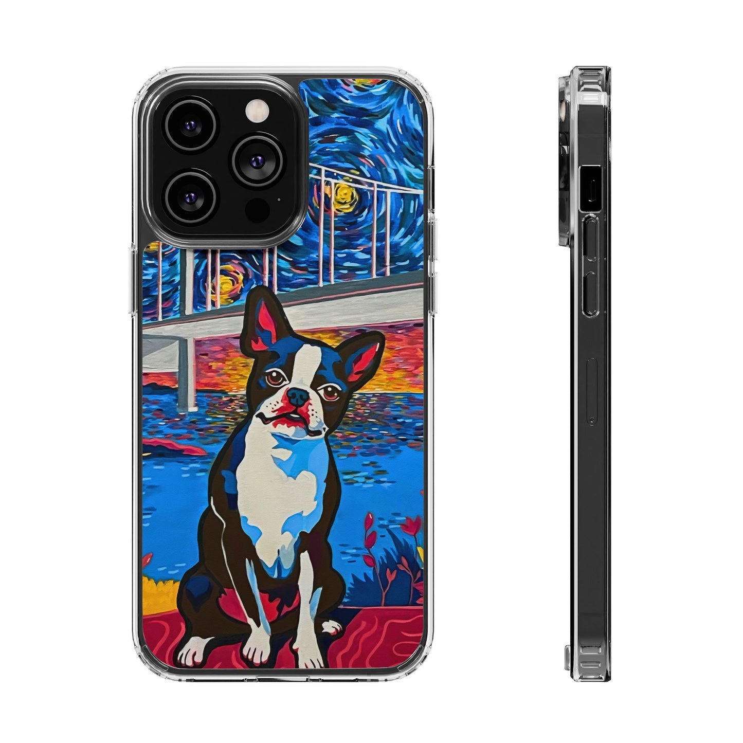 Phone Case: Boston Terrier Clear Cases