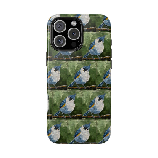 Phone Case: Titmouse Bird Tough Phone Case - BirdInspired Design
