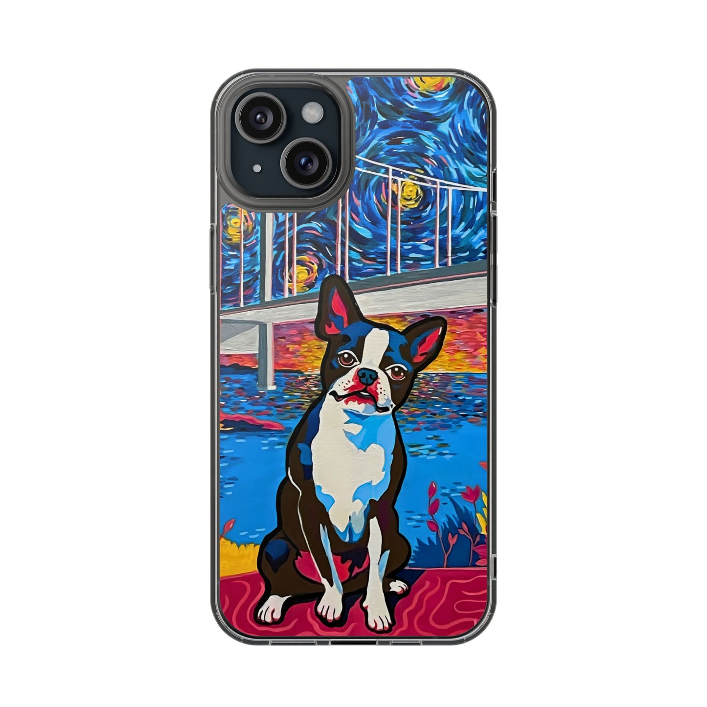 Phone Case: Boston Terrier Clear Cases
