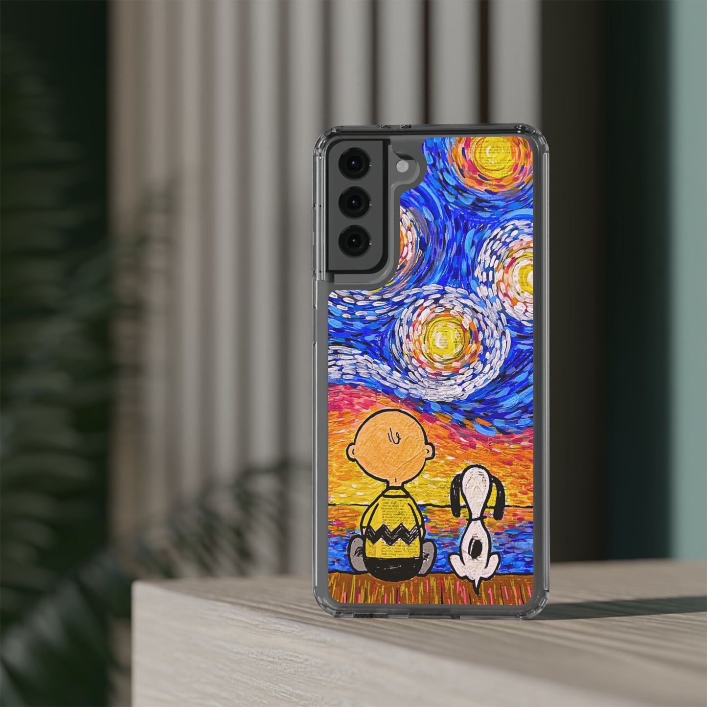 Phone Case: Starry Night at Lake Clear Cases