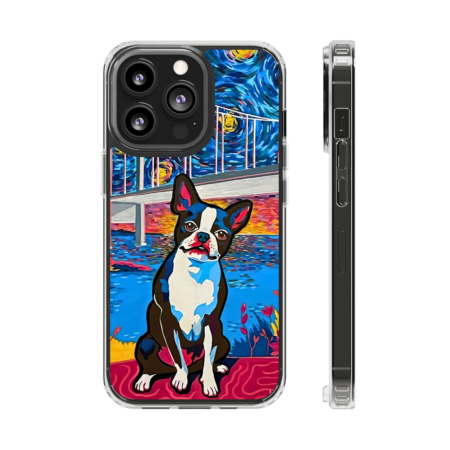 Phone Case: Boston Terrier Clear Cases