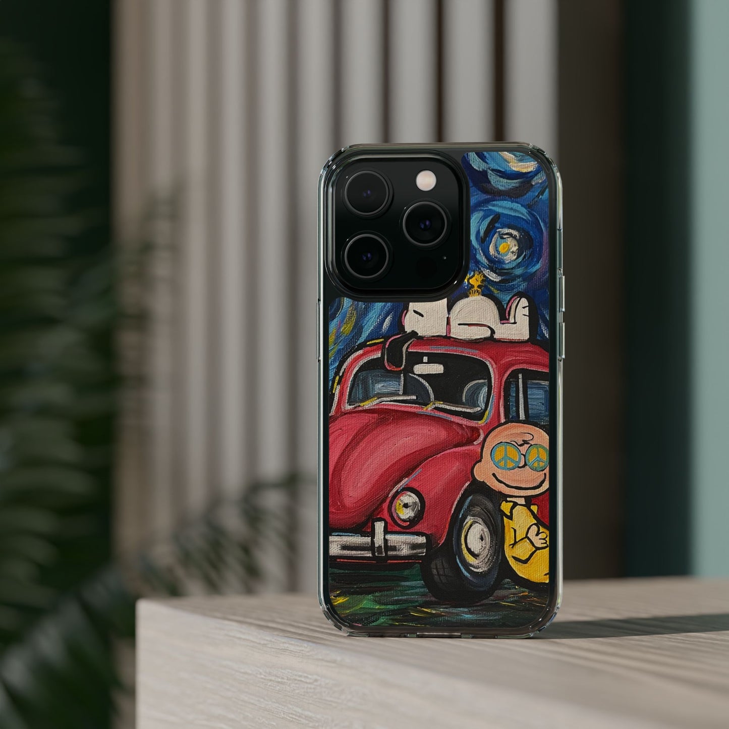 Phone Case: Starry Night with Bug Clear Cases