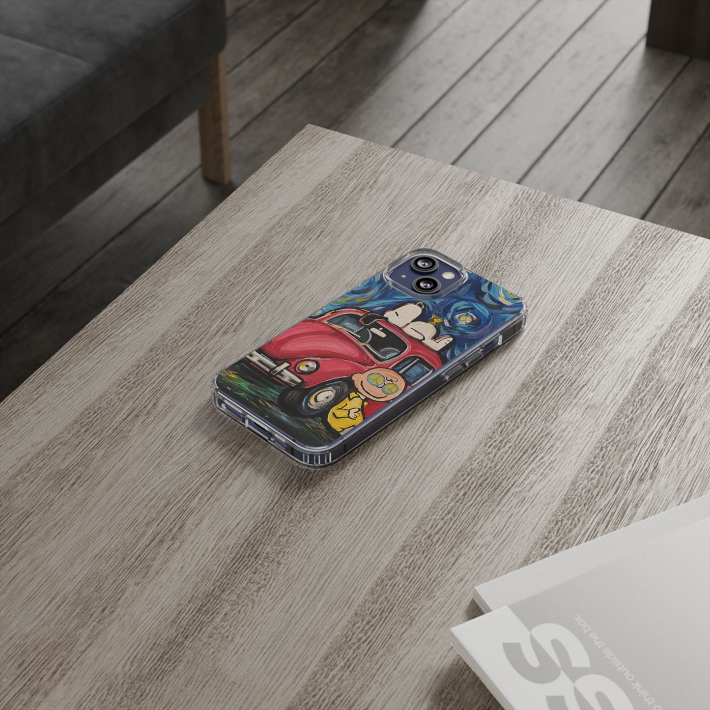 Phone Case: Starry Night with Bug Clear Cases