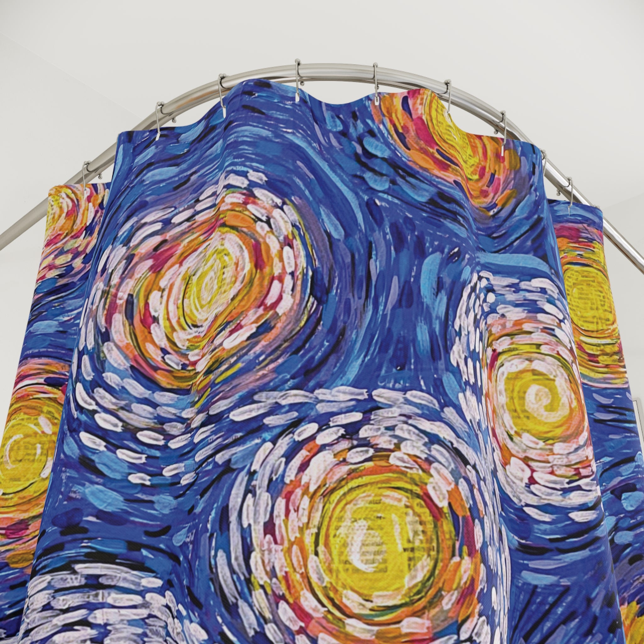 Shower Curtain: Starry Night at Lake