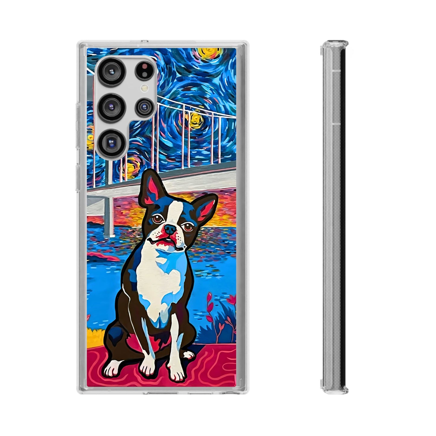 Phone Case: Boston Terrier Clear Cases