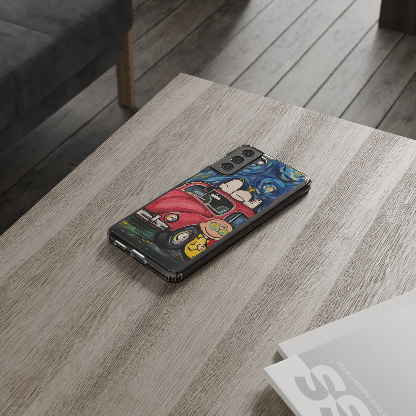 Phone Case: Starry Night with Bug Clear Cases