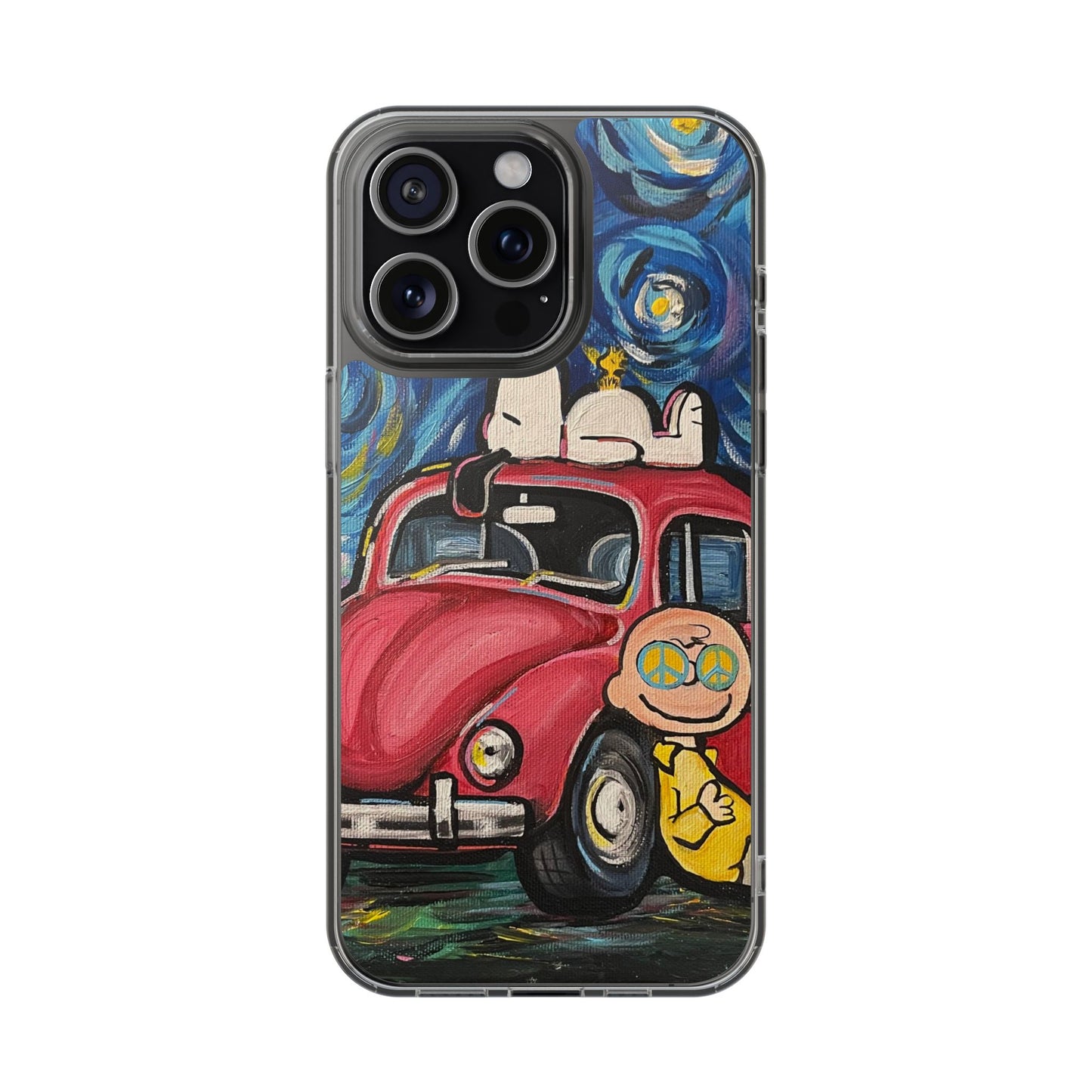 Phone Case: Starry Night with Bug Clear Cases