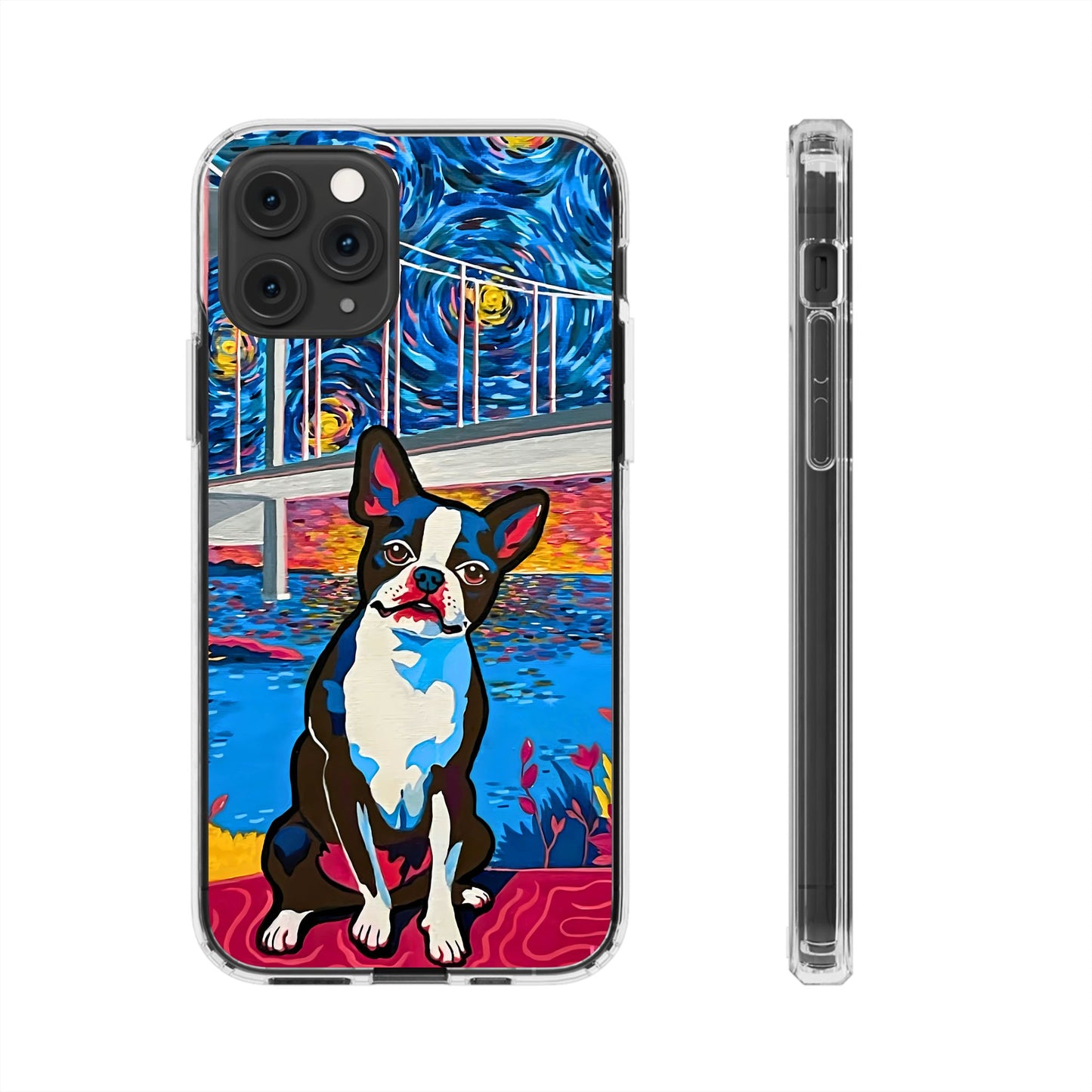 Phone Case: Boston Terrier Clear Cases