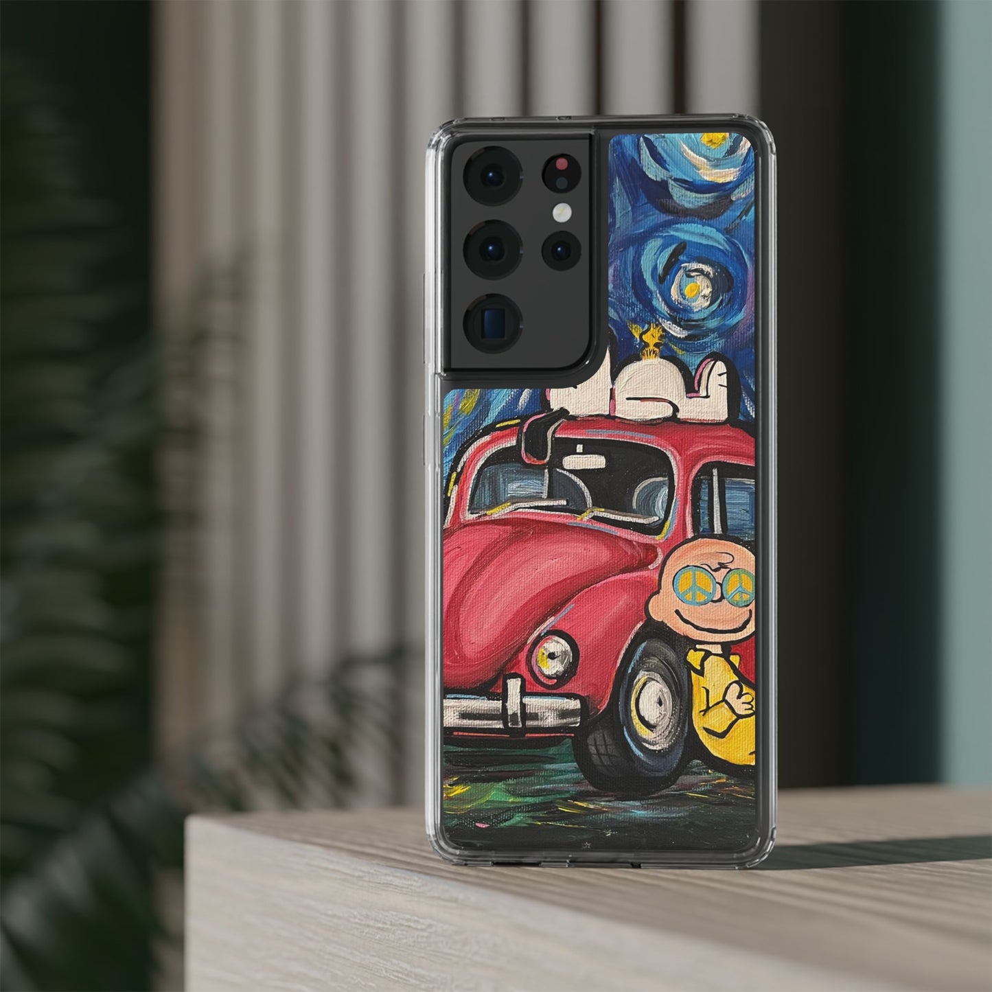 Phone Case: Starry Night with Bug Clear Cases