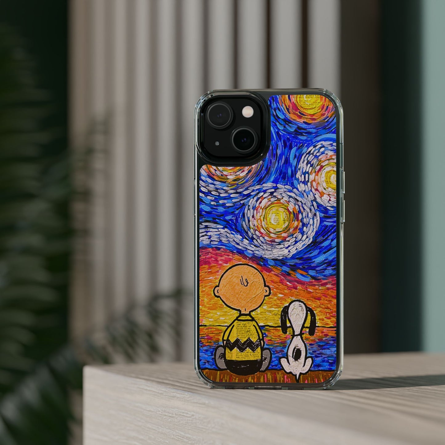 Phone Case: Starry Night at Lake Clear Cases