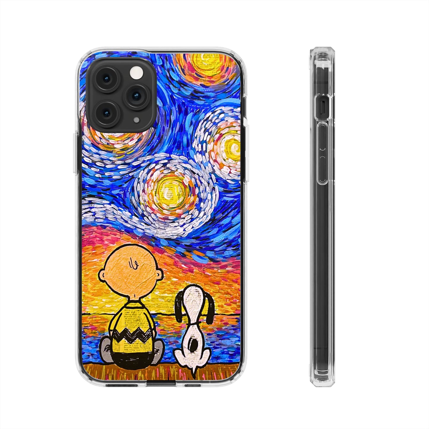 Phone Case: Starry Night at Lake Clear Cases