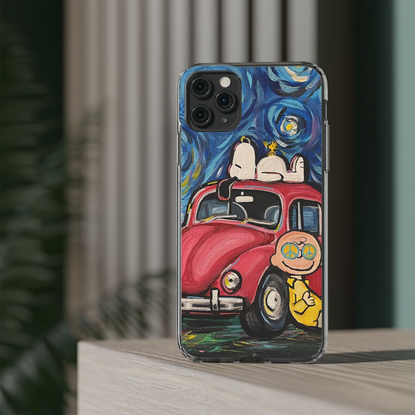 Phone Case: Starry Night with Bug Clear Cases