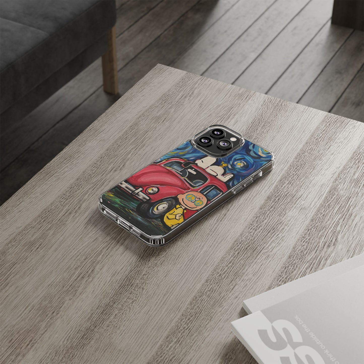 Phone Case: Starry Night with Bug Clear Cases