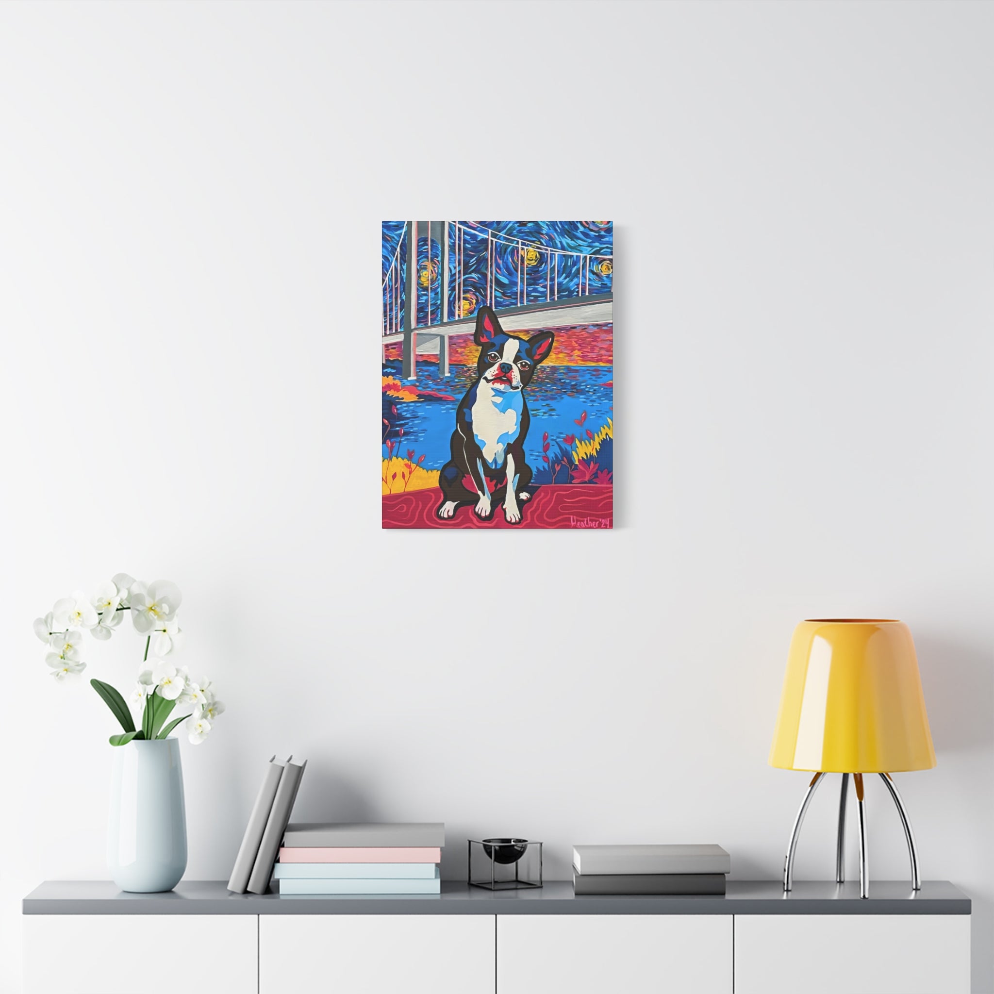 Art: Boston Terrier Canvas Print