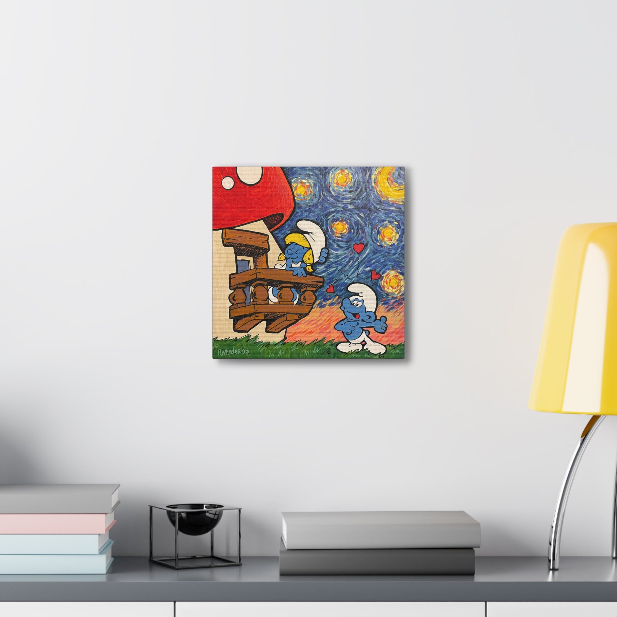 Art: Love and a Starry Night Canvas Print