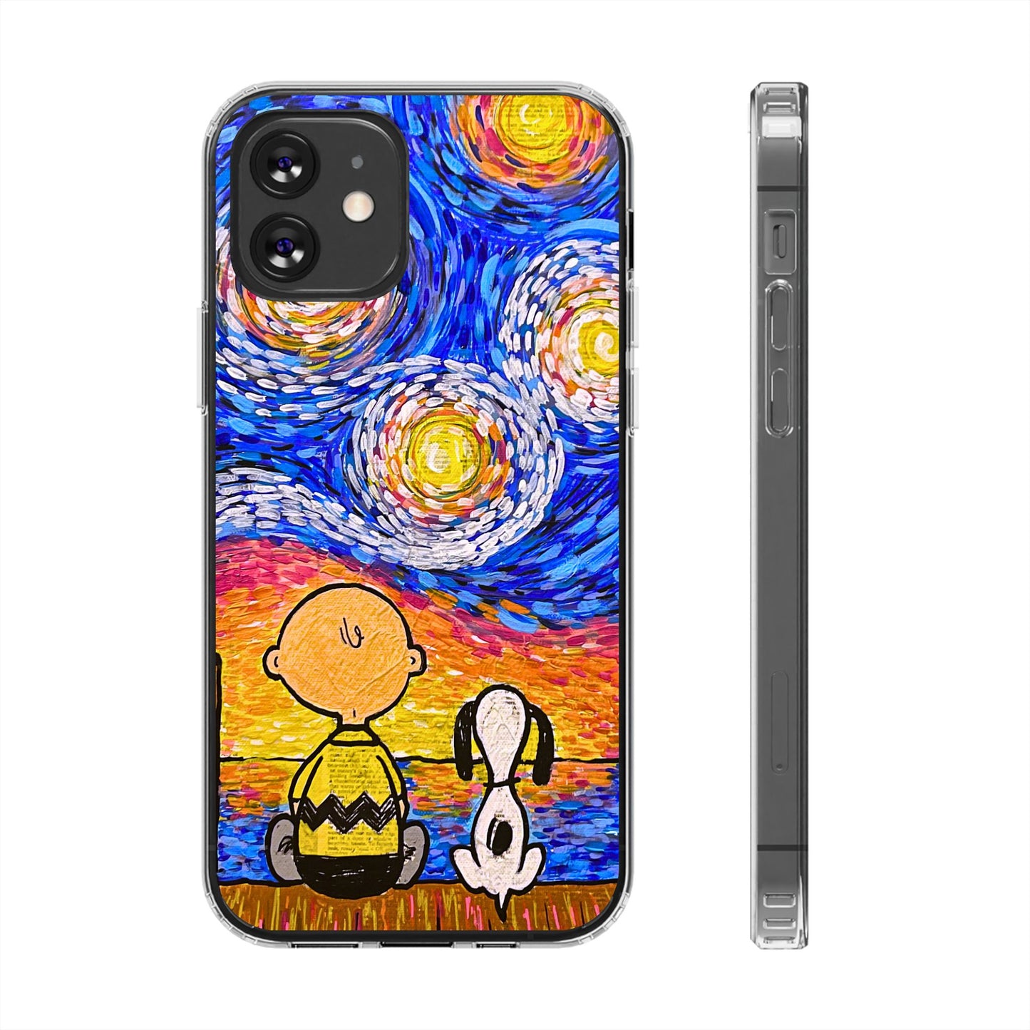 Phone Case: Starry Night at Lake Clear Cases