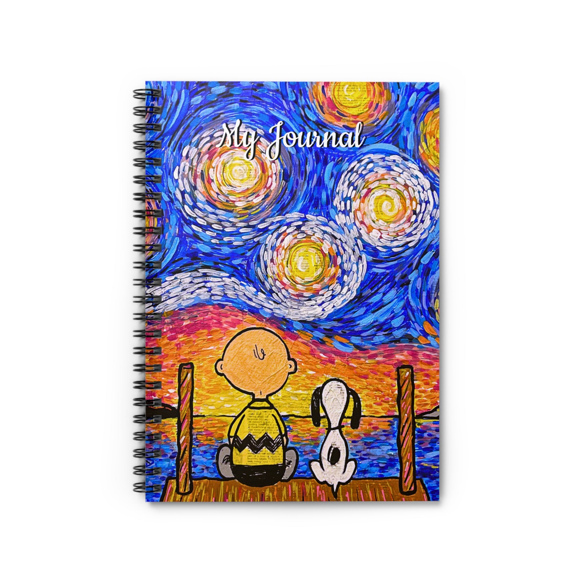 Journal: Starry Night Rule-Lined Spiral Notebook