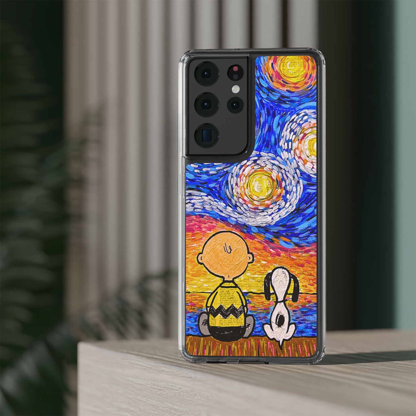 Phone Case: Starry Night at Lake Clear Cases
