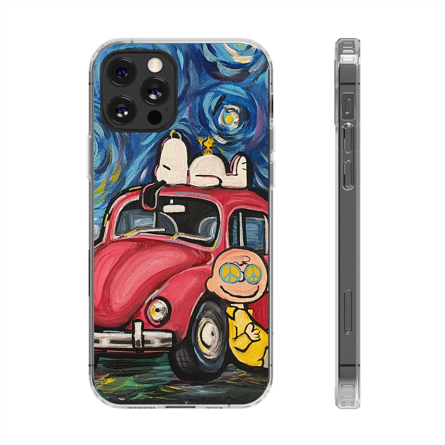 Phone Case: Starry Night with Bug Clear Cases