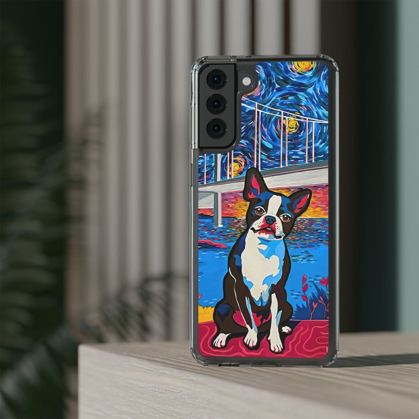 Phone Case: Boston Terrier Clear Cases