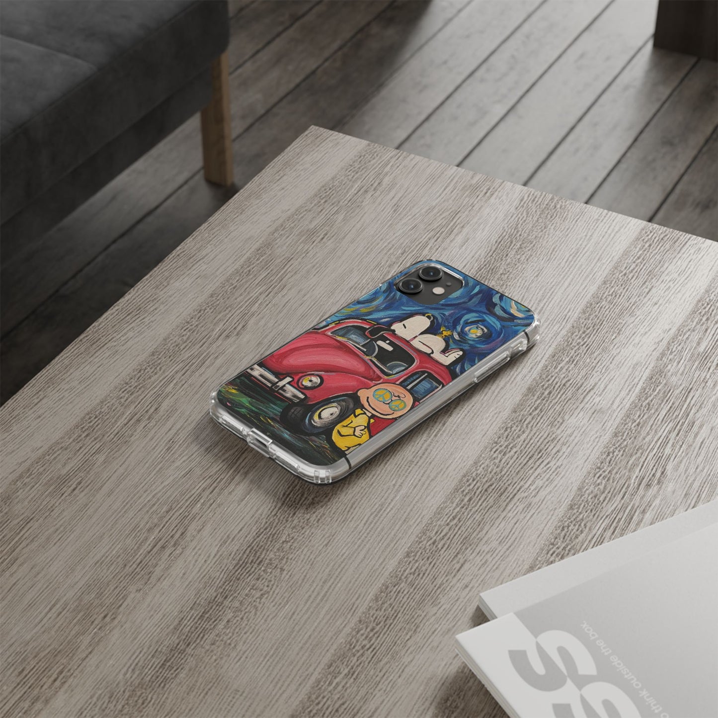 Phone Case: Starry Night with Bug Clear Cases