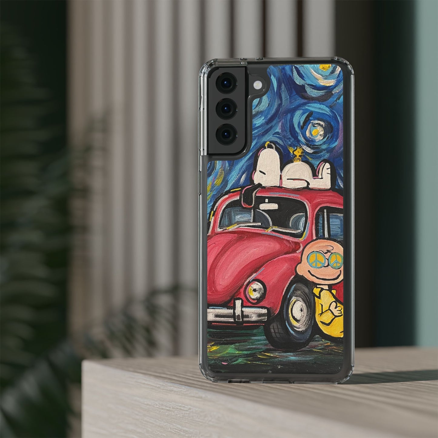 Phone Case: Starry Night with Bug Clear Cases
