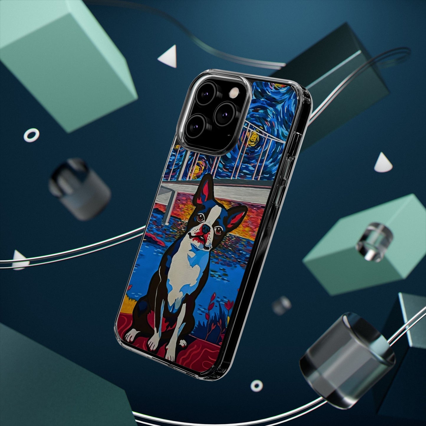 Phone Case: Boston Terrier Clear Cases