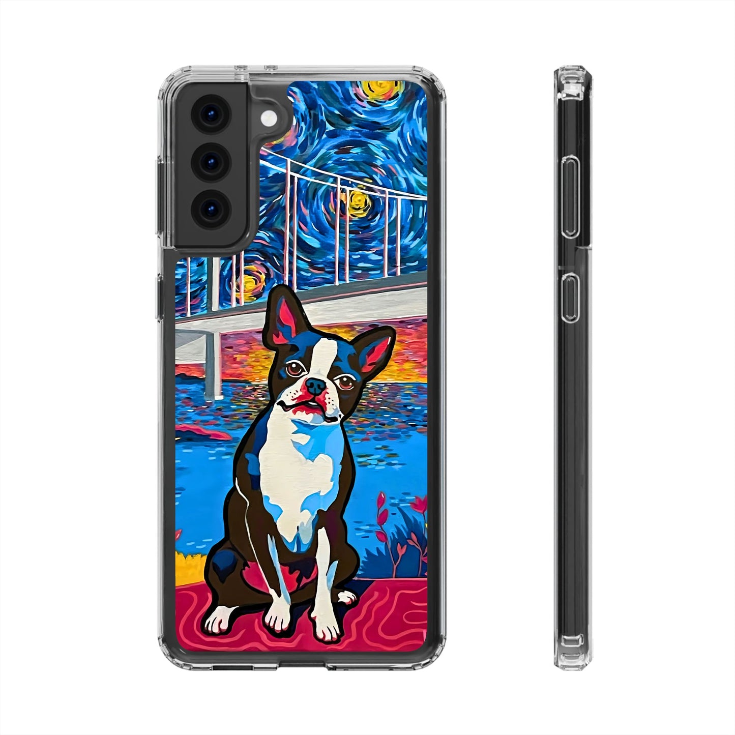 Phone Case: Boston Terrier Clear Cases