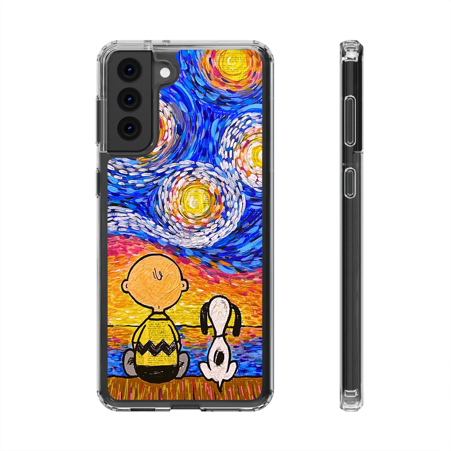 Phone Case: Starry Night at Lake Clear Cases