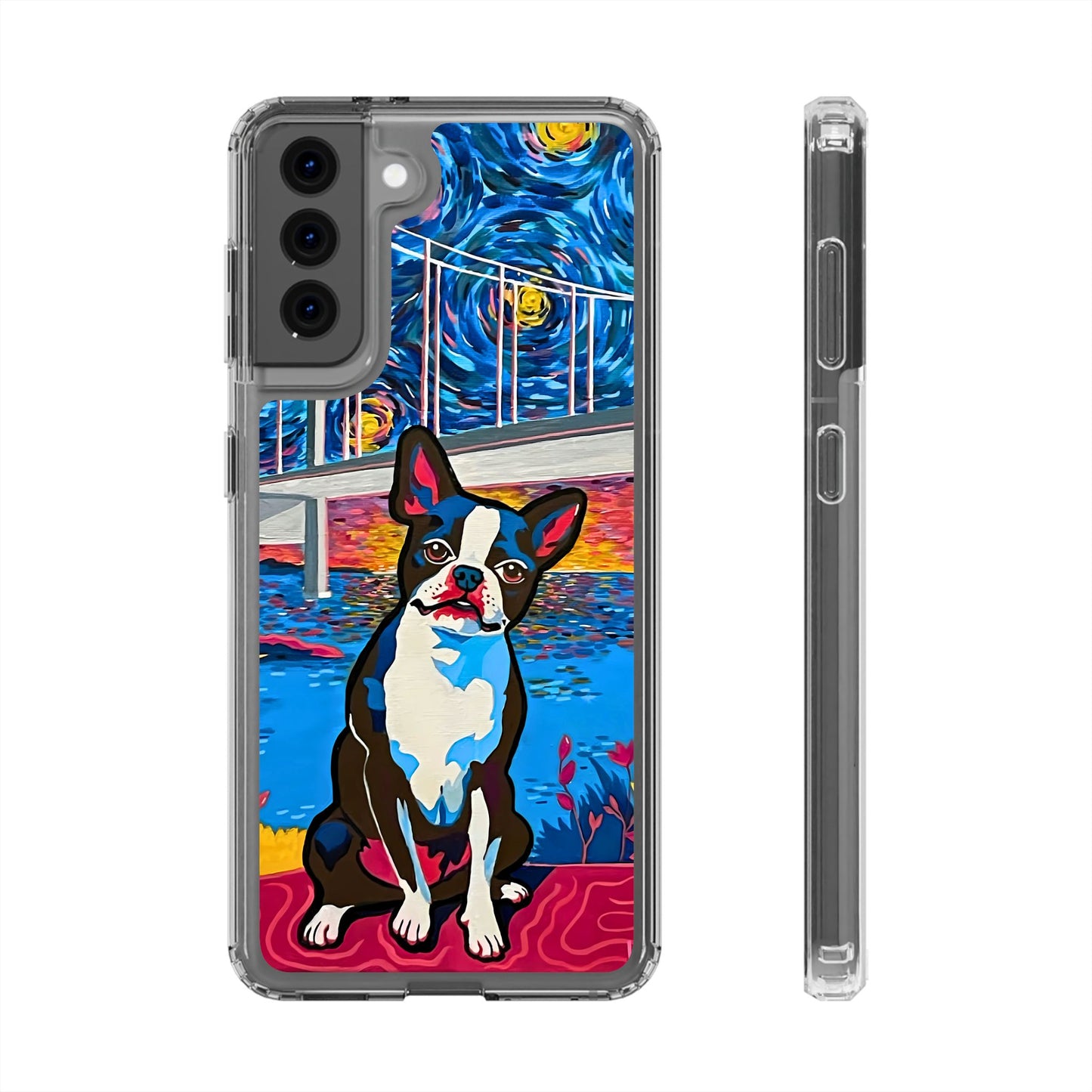 Phone Case: Boston Terrier Clear Cases
