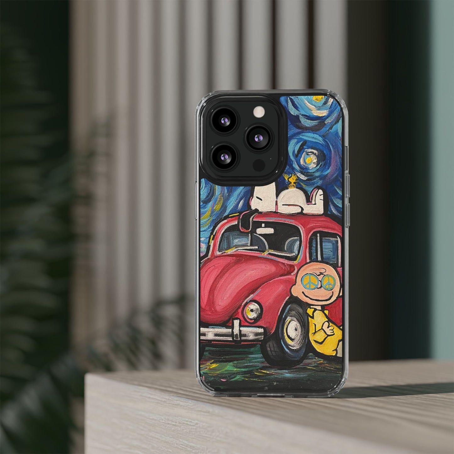 Phone Case: Starry Night with Bug Clear Cases
