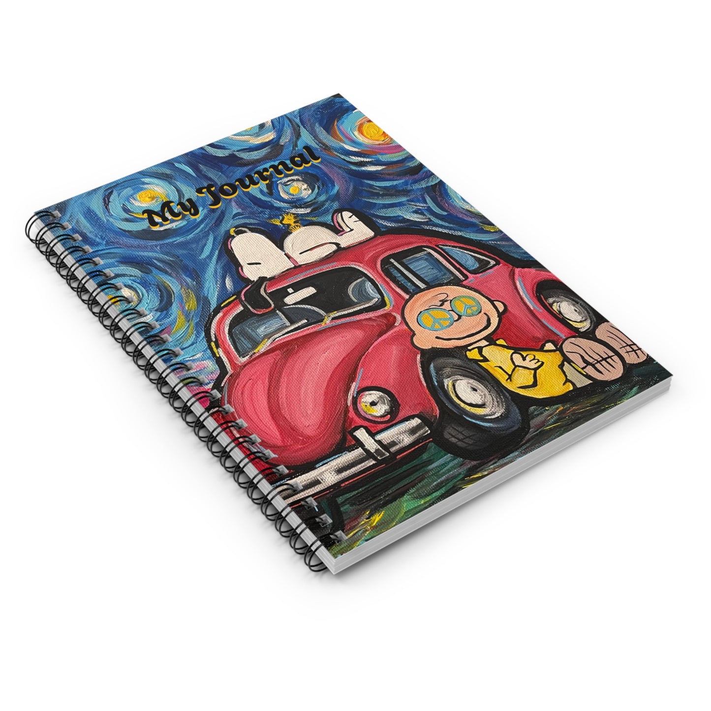 Journal: Starry Night 1 Spiral Notebook - Ruled Line