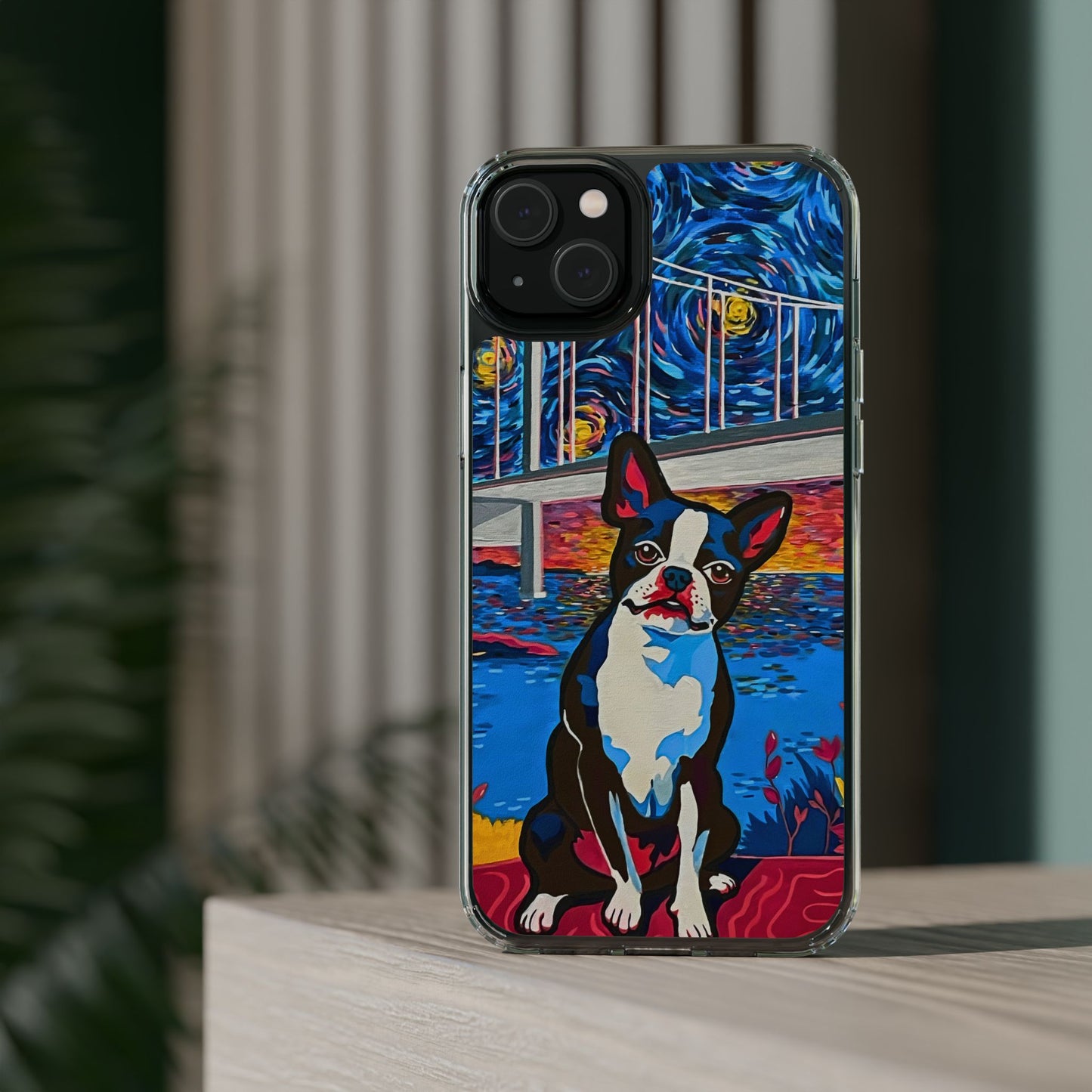 Phone Case: Boston Terrier Clear Cases