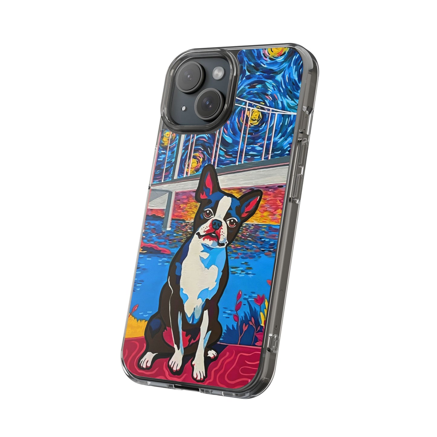 Phone Case: Boston Terrier Clear Cases