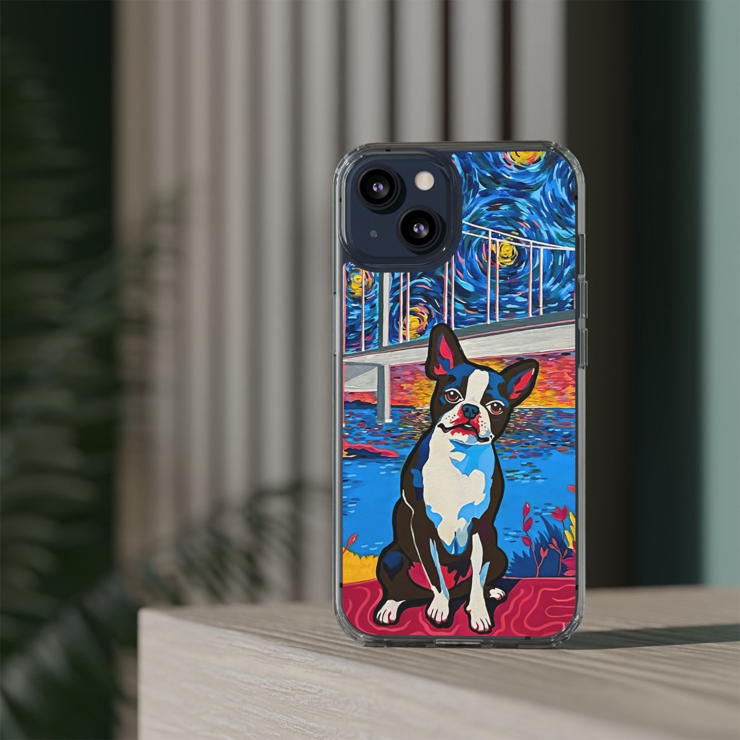 Phone Case: Boston Terrier Clear Cases