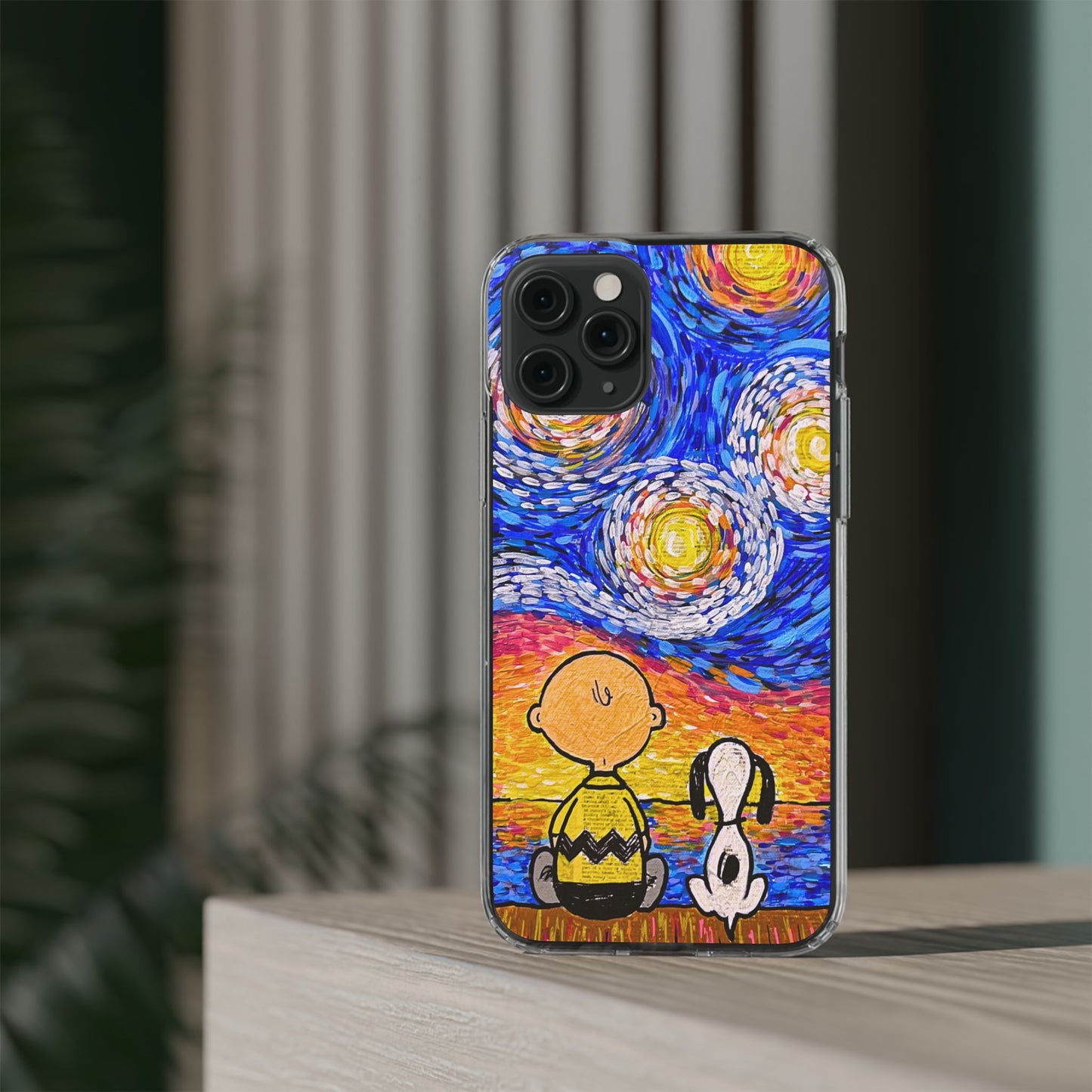 Phone Case: Starry Night at Lake Clear Cases