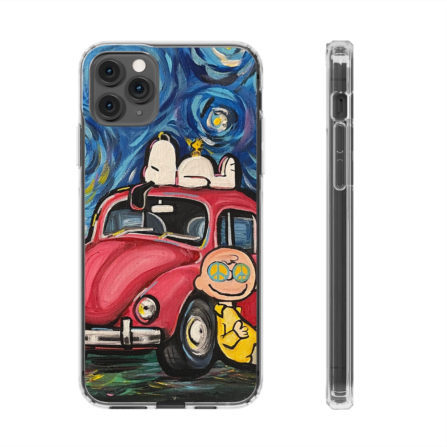 Phone Case: Starry Night with Bug Clear Cases