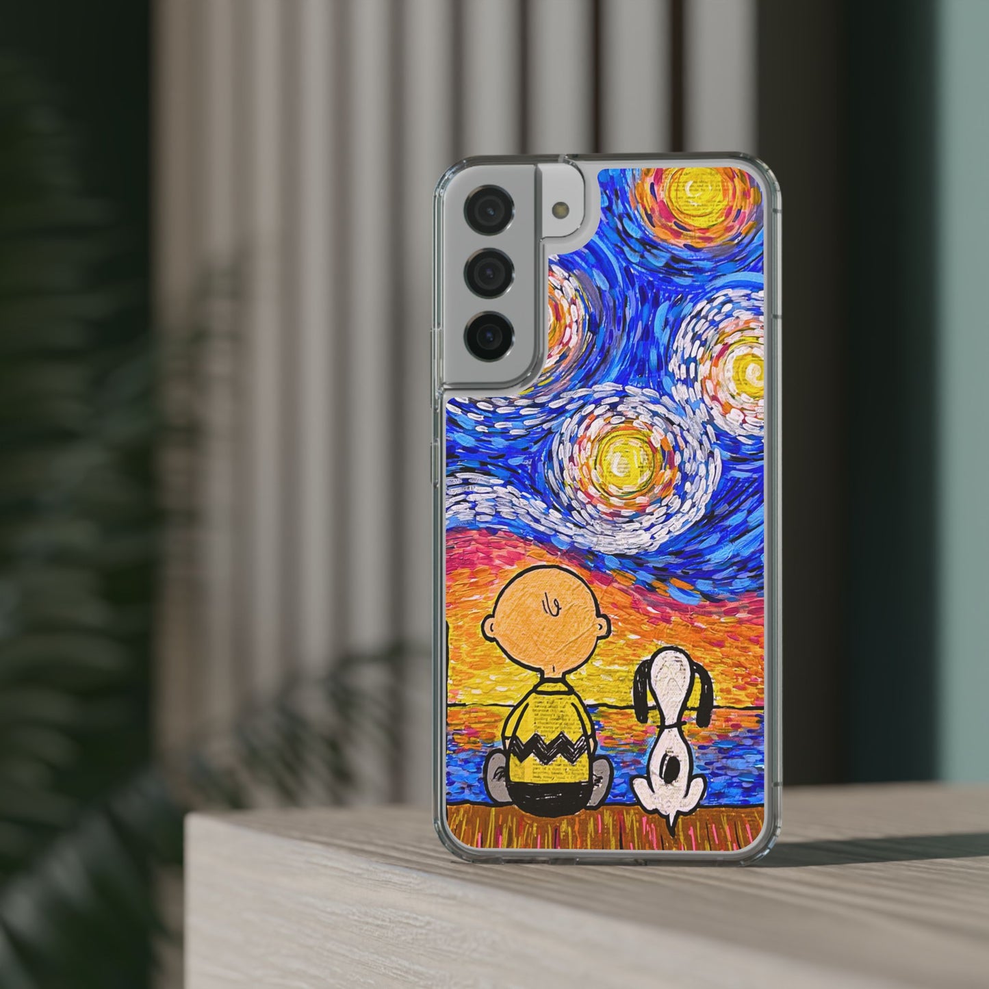Phone Case: Starry Night at Lake Clear Cases