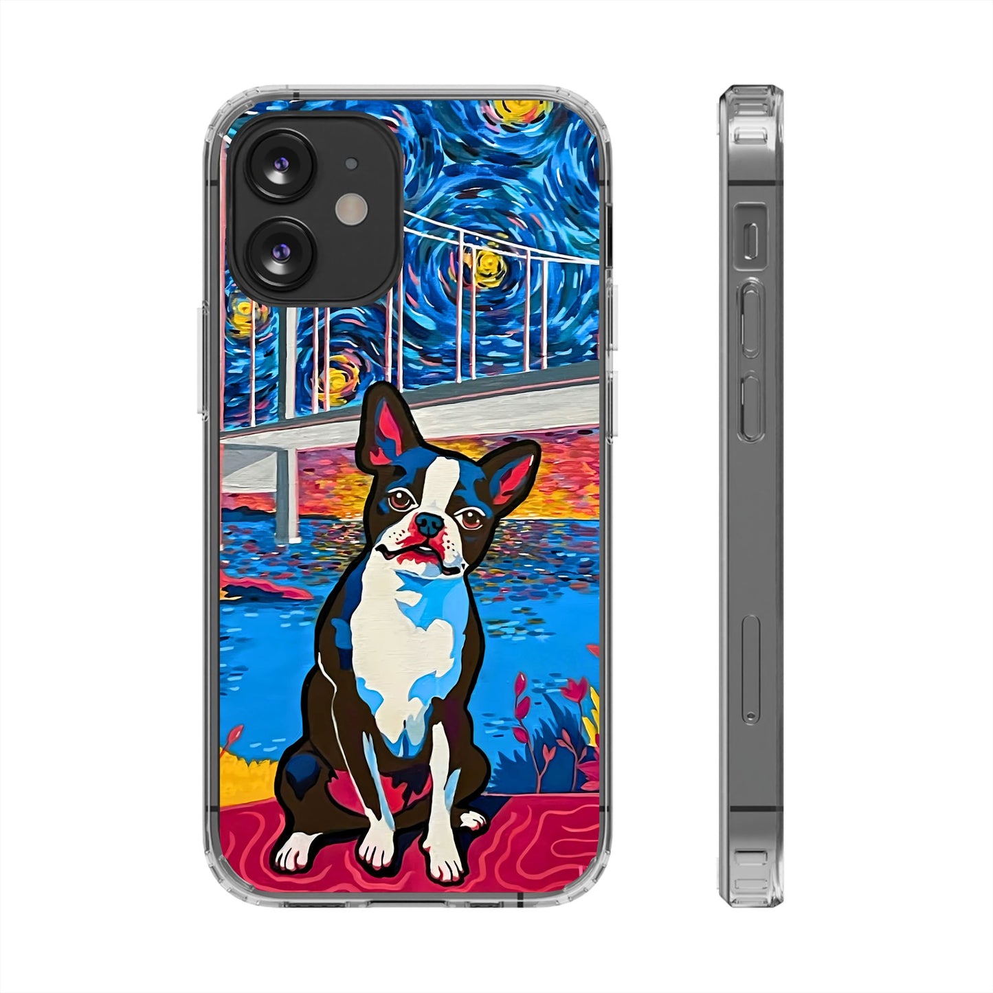 Phone Case: Boston Terrier Clear Cases