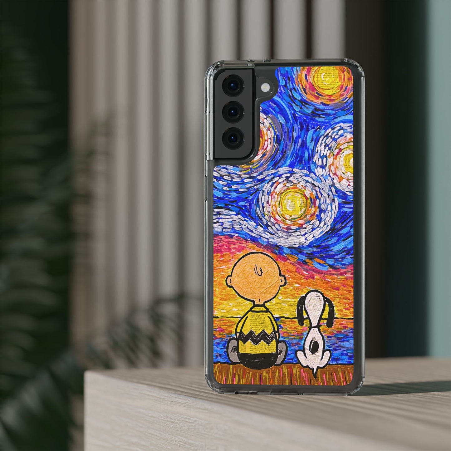 Phone Case: Starry Night at Lake Clear Cases