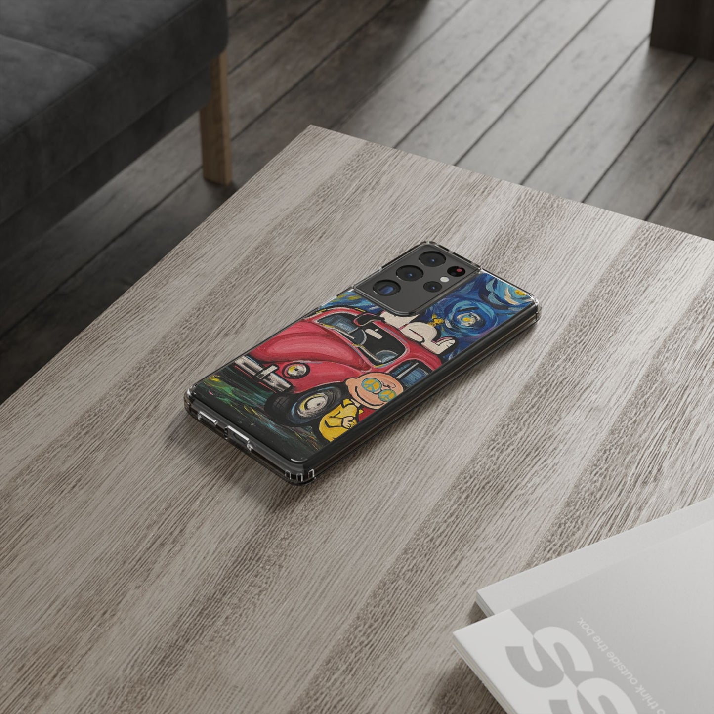 Phone Case: Starry Night with Bug Clear Cases