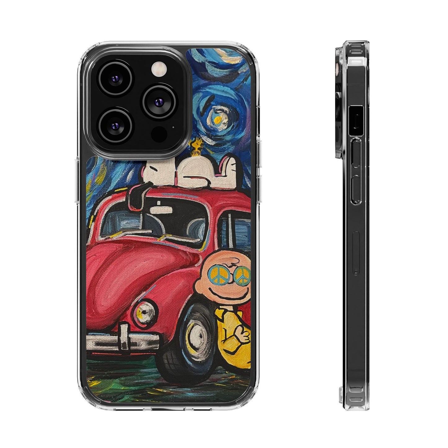 Phone Case: Starry Night with Bug Clear Cases