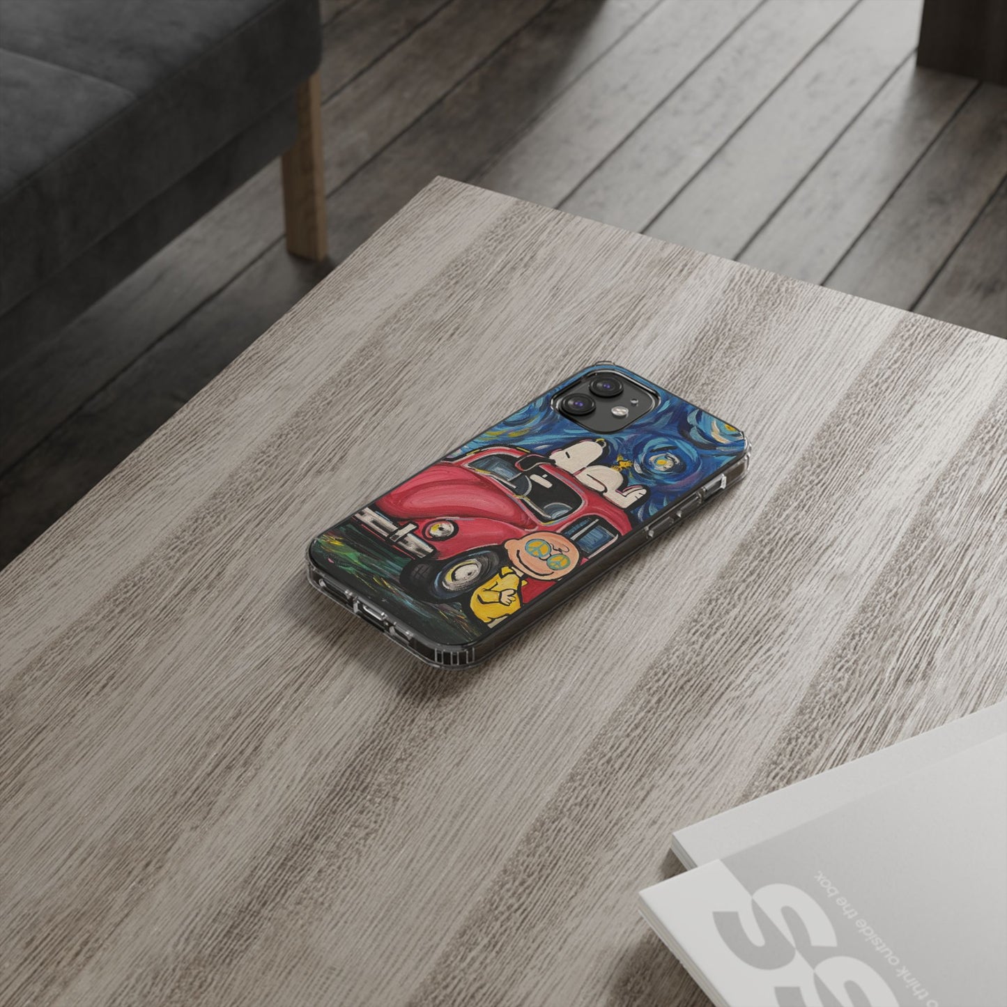 Phone Case: Starry Night with Bug Clear Cases