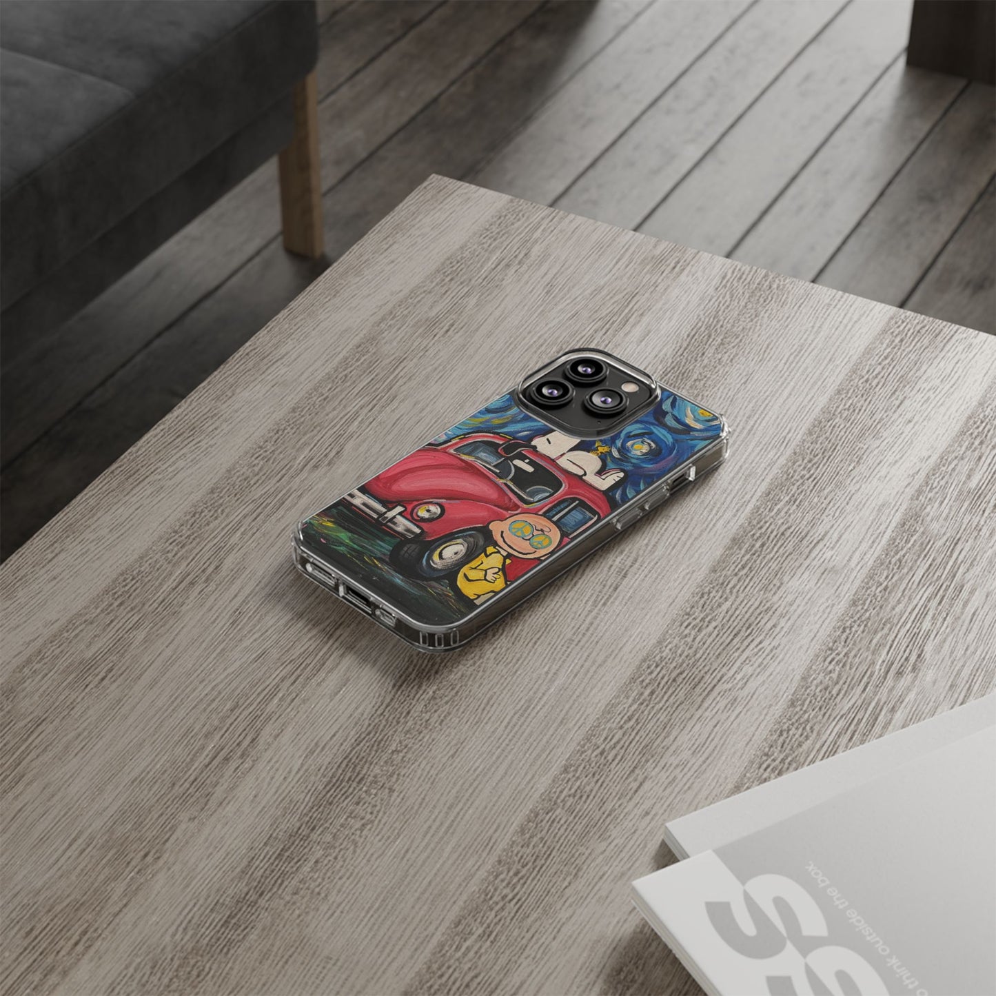 Phone Case: Starry Night with Bug Clear Cases