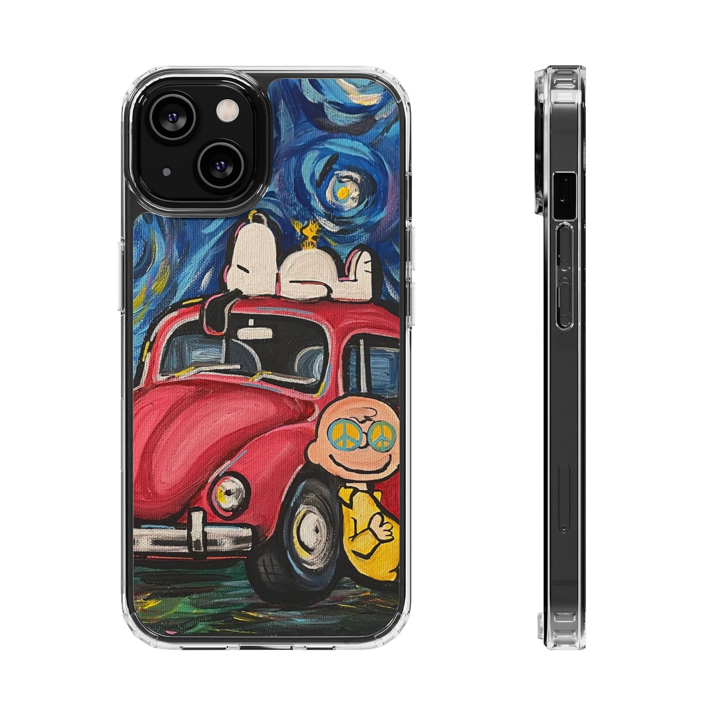 Phone Case: Starry Night with Bug Clear Cases
