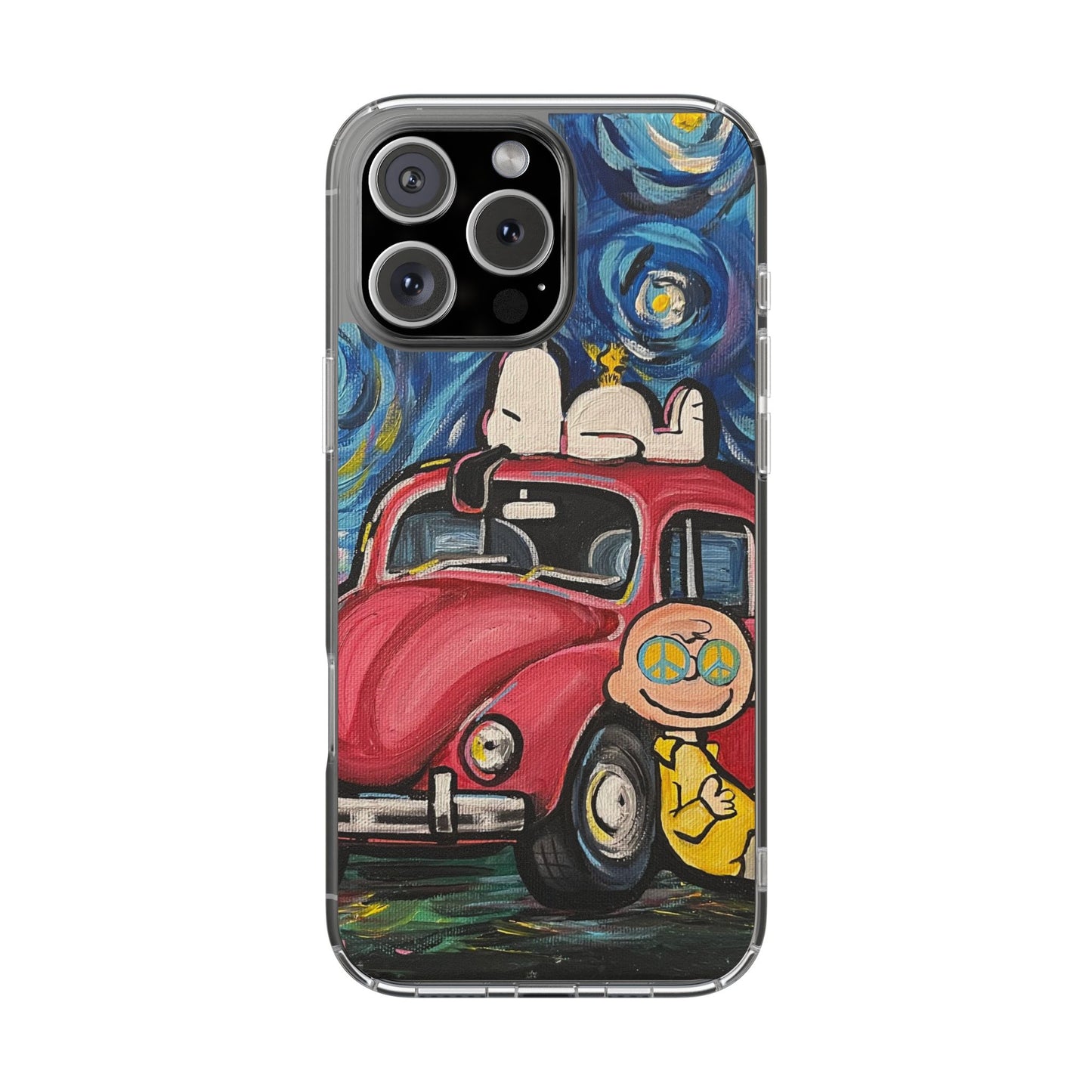 Phone Case: Starry Night with Bug Clear Cases
